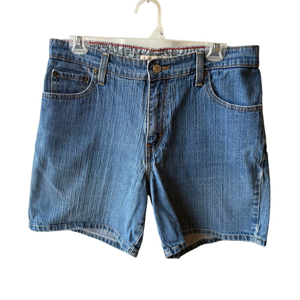 Vintage Levi's 550 Shorts Womens 32 Relaxed High Rise Denim Cotton Blue